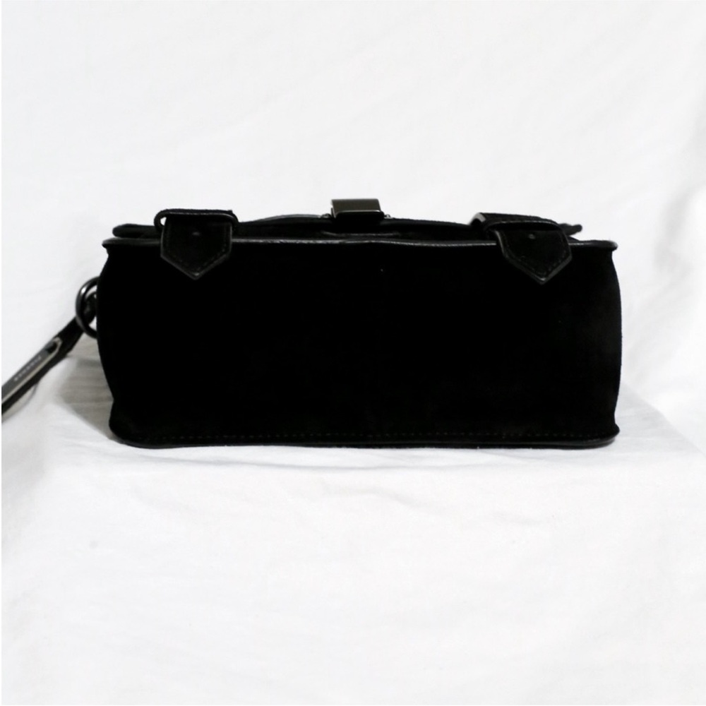 Proenza Schouler Black PS1 Black Suede Mini Crossbody Bag - Picture 4 of 7